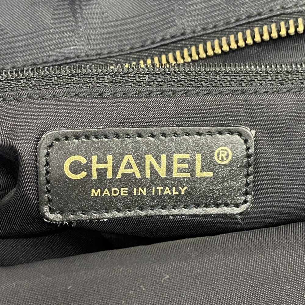 Chanel Tote Bag New Travel Nylon Black Champagne Ladies - Picture 5 of 10